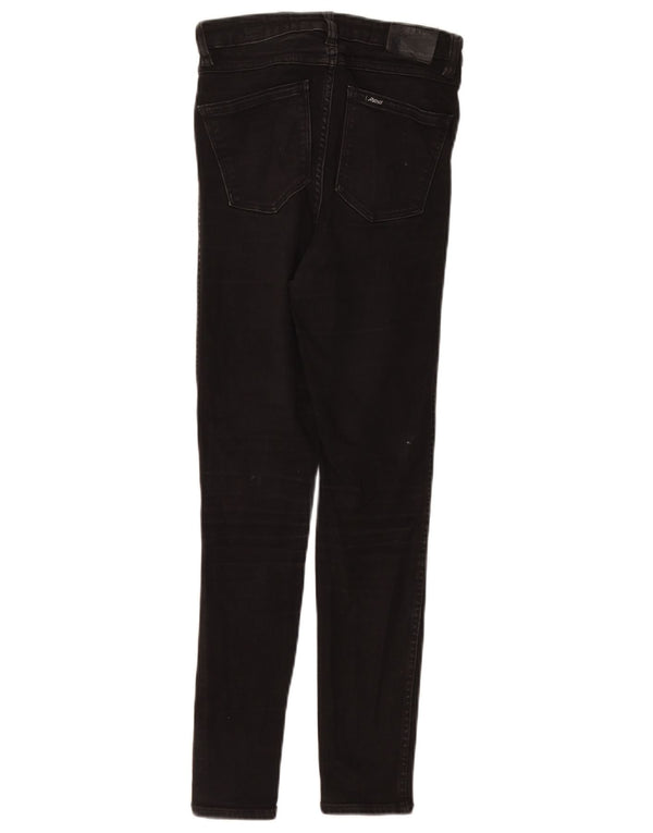 LEE Kvinder Ryttere Højtaljede Skinny Jeans US 9 Medium W24 L27 Sort Bomuld