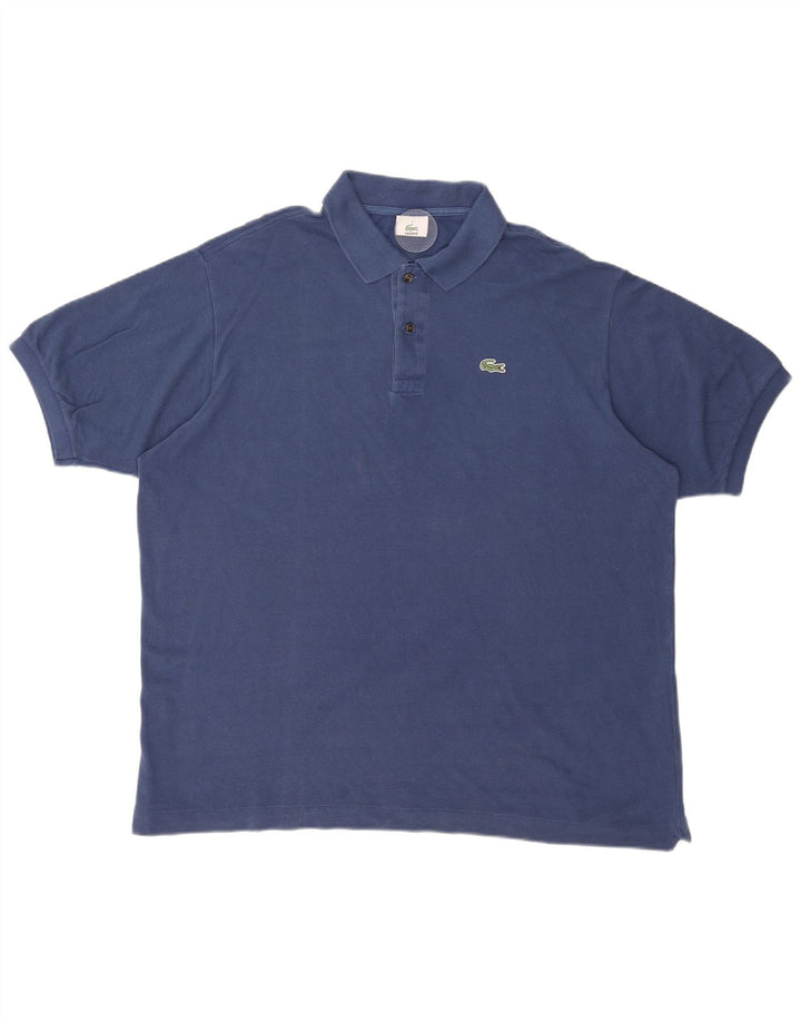 LACOSTE Mens Polo Shirt Size 7 2XL Navy Blue Cotton