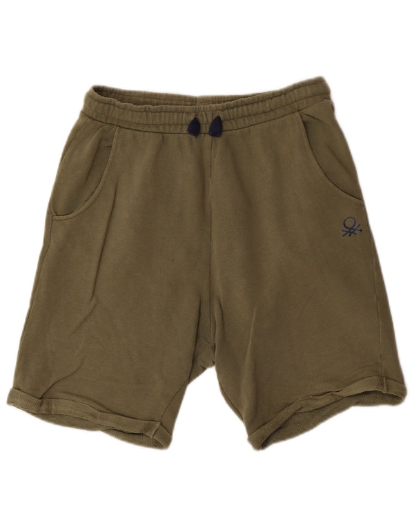 Benetton Boys Sportsshorts 11-12 år 2XL Grøn Bomuld