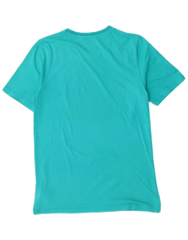 TIMBERLAND Grafisk T-shirt til mænd, mellemblå bomuld