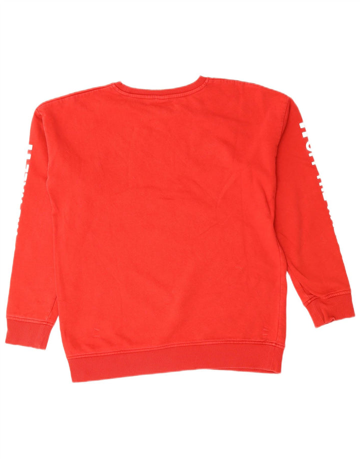 VANS Mens Graphic Sweatshirt Jumper Medium Red Cotton