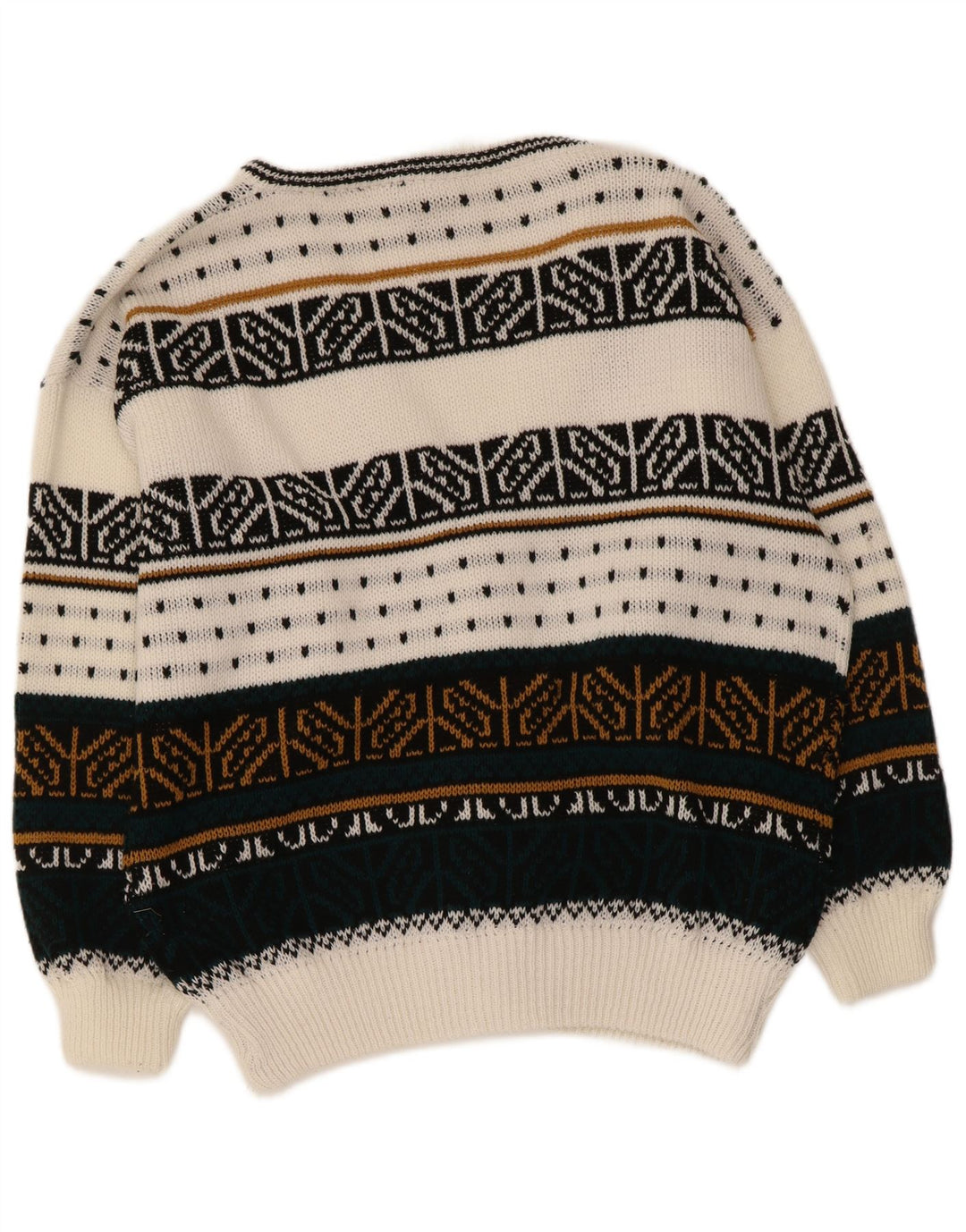 Vintage herre cardigan sweater Large Multicolored Fair Isle
