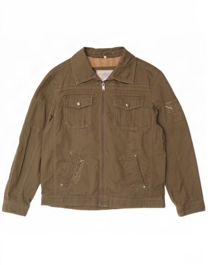 Vintage herre bomberjakke UK 42 XL Khaki Bomuld