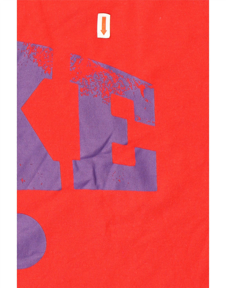 NIKE Grafisk T-shirt top til mænd XL Rød