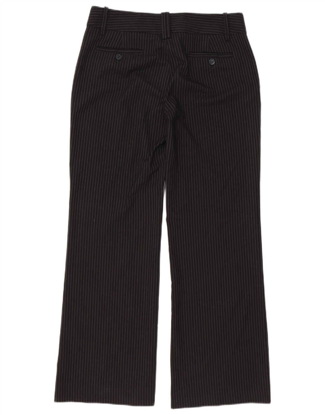Zara Dame Bootcut Suit Bukser EU 38 Small W28 L30 Sort Stribet
