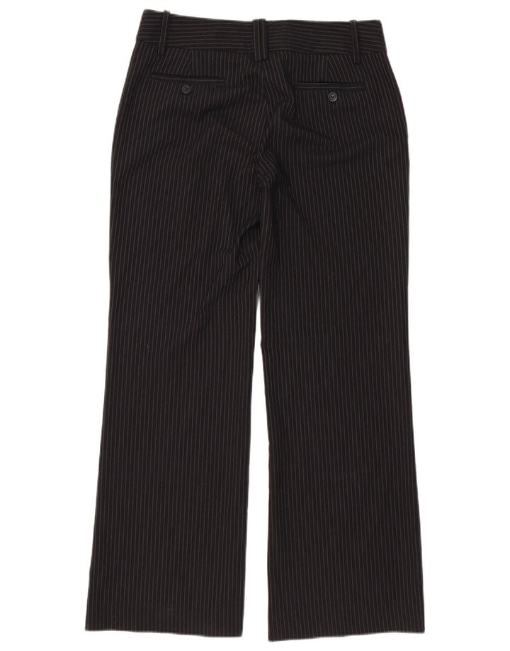 Zara Dame Bootcut Suit Bukser EU 38 Small W28 L30 Sort Stribet