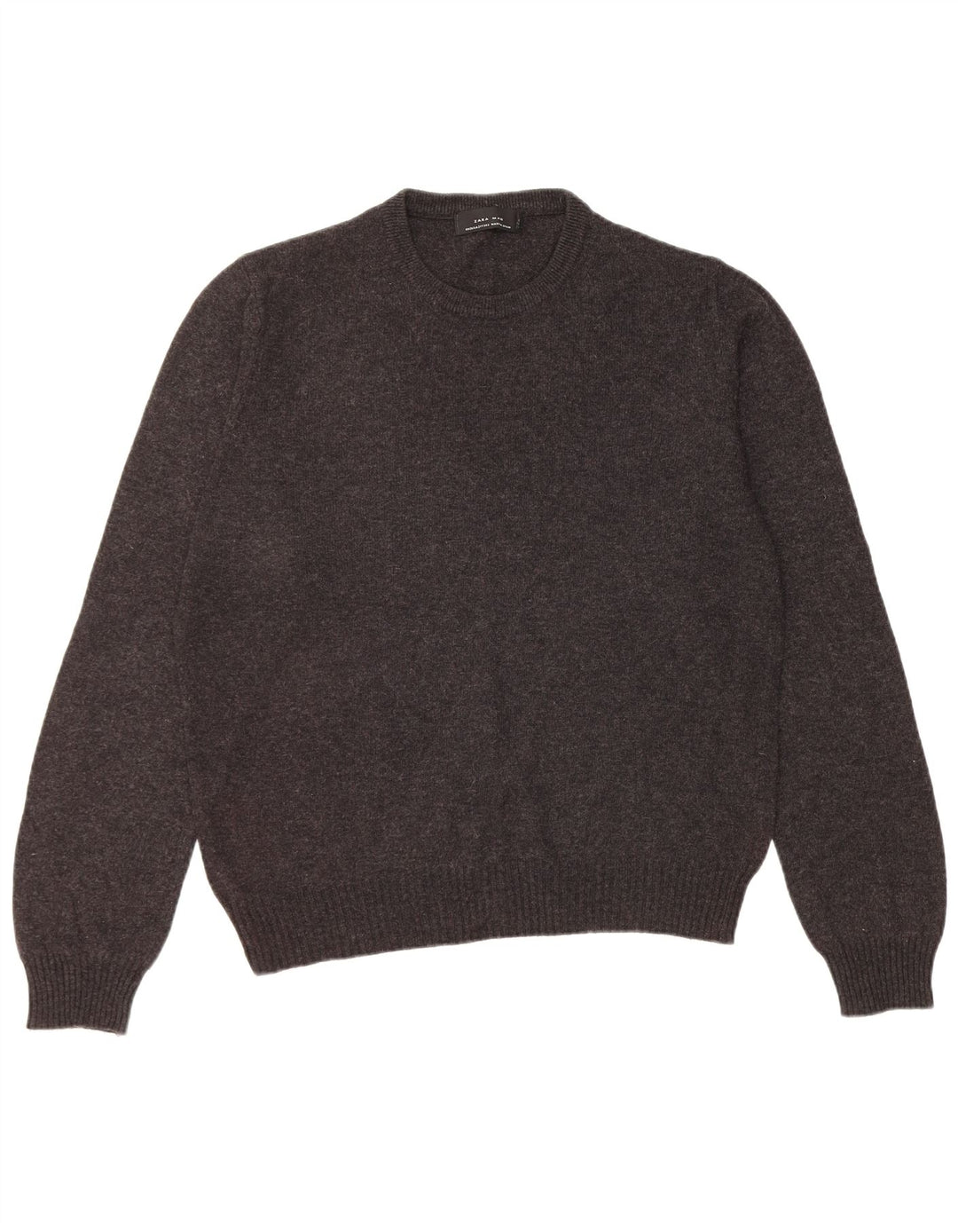 Zara Herre sweater med rund hals, medium sort