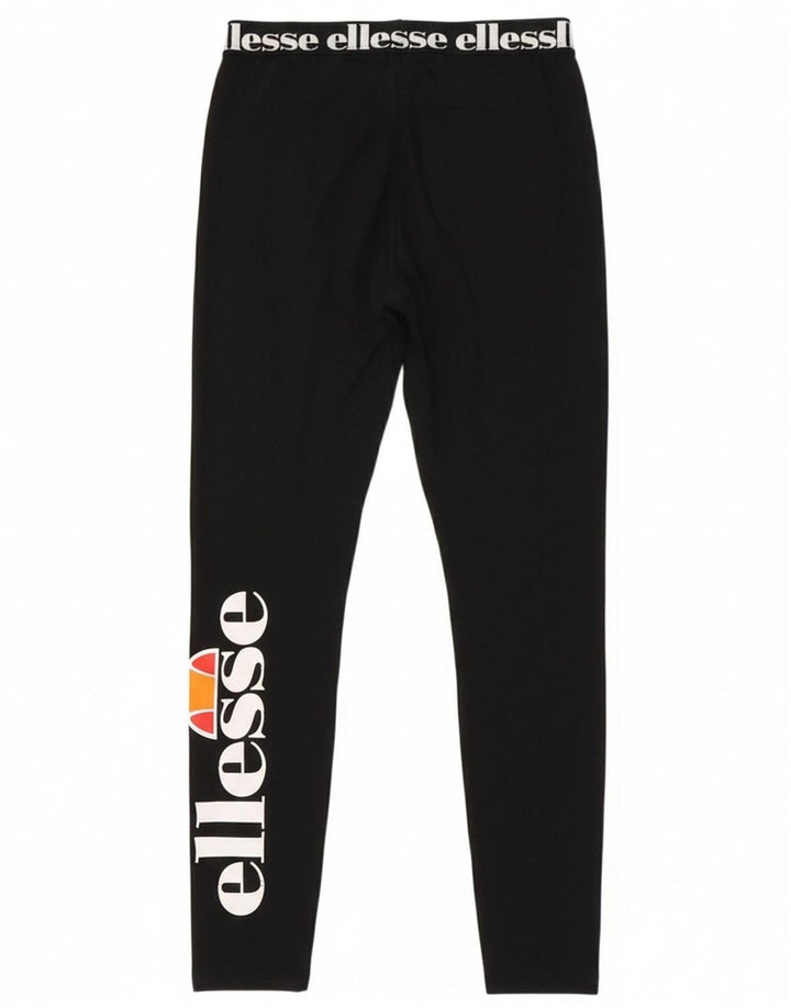 ELLESSE Girls Graphic Leggings 12-13 Years  Black