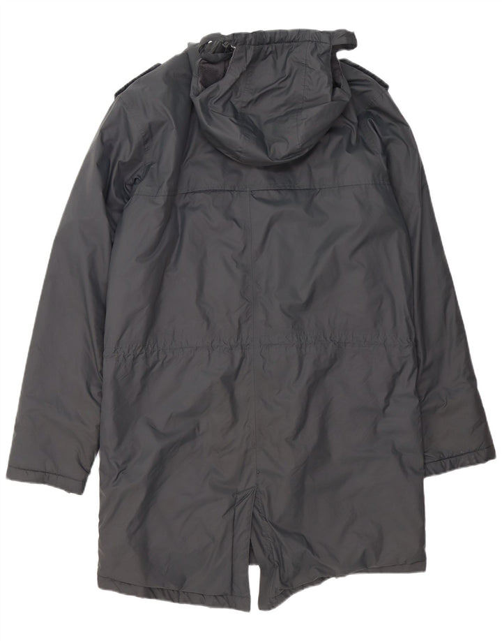 K-Way Herre Military Hooded Parka Jacket UK 40 Large Grey