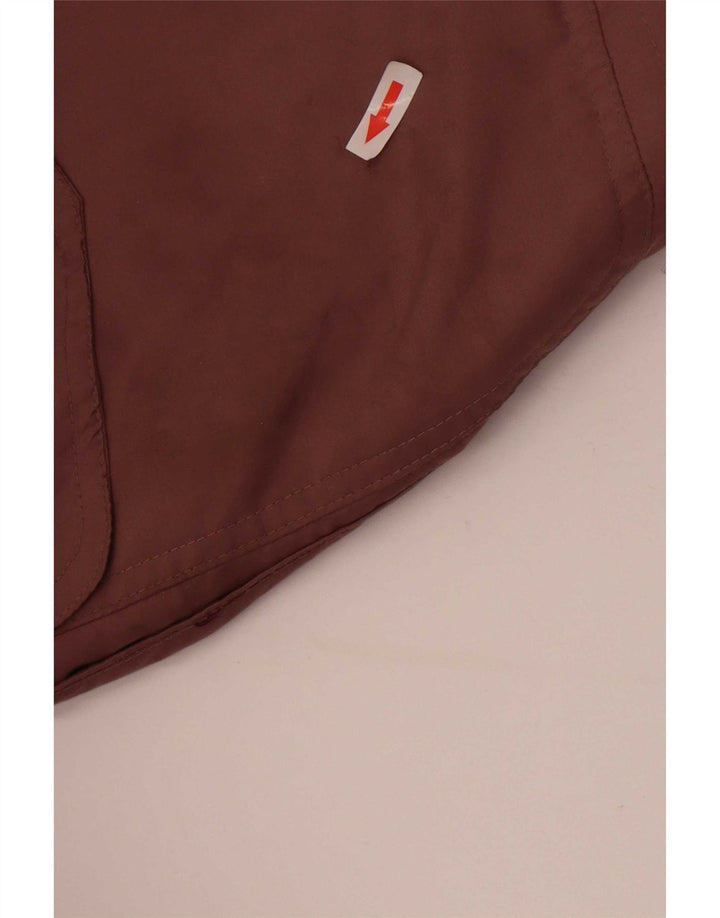 Vintage oversize parkajakke til kvinder EU 42 Stor brun polyester