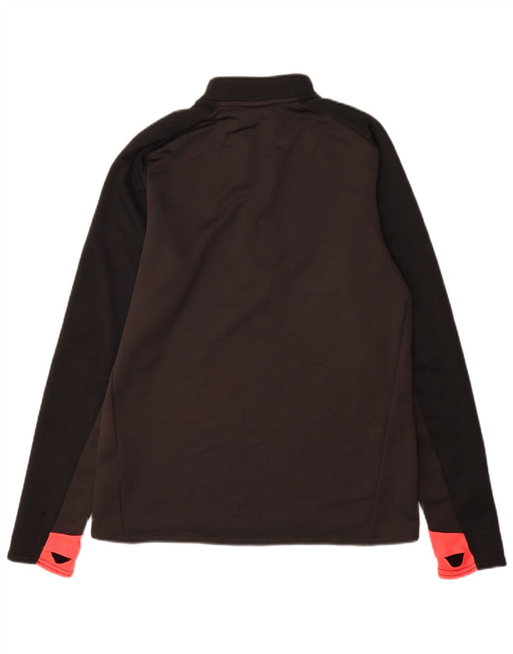 UMBRO Herre Zip Neck Pullover Træningsdragt Top Lille Grå Colourblock
