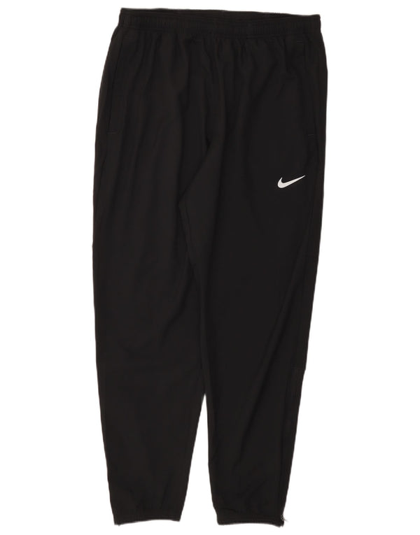 Nike Dame Dri Fit træningsdragt Bukser UK 16 Large Black Polyester