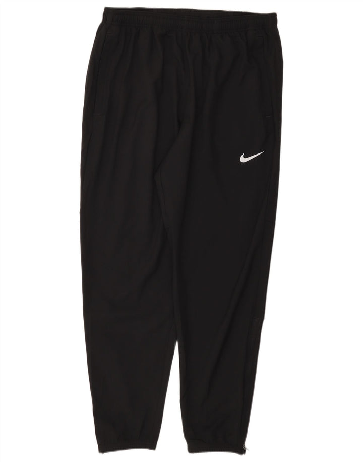 Nike Dame Dri Fit træningsdragt Bukser UK 16 Large Black Polyester
