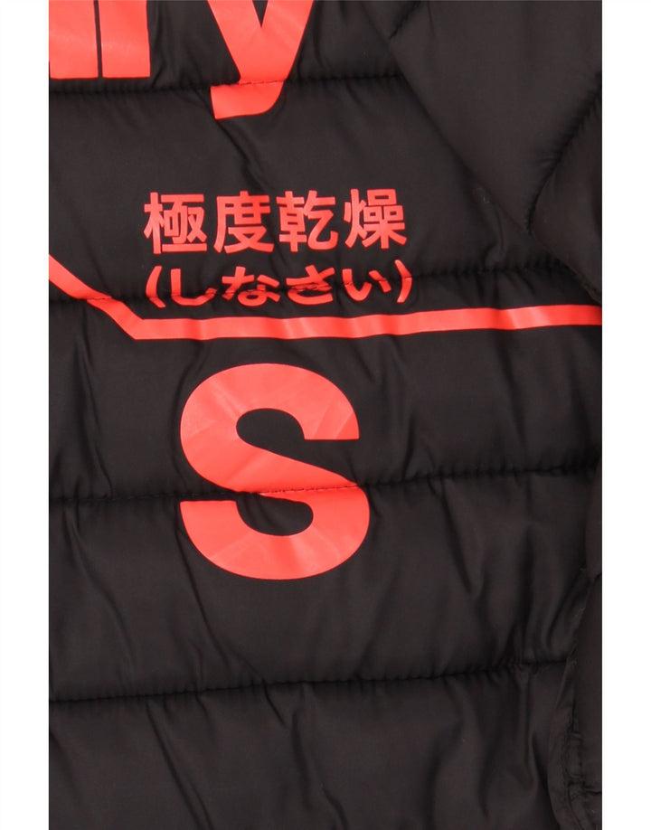 Superdry polstret herrejakke UK 36 Lille sort nylon