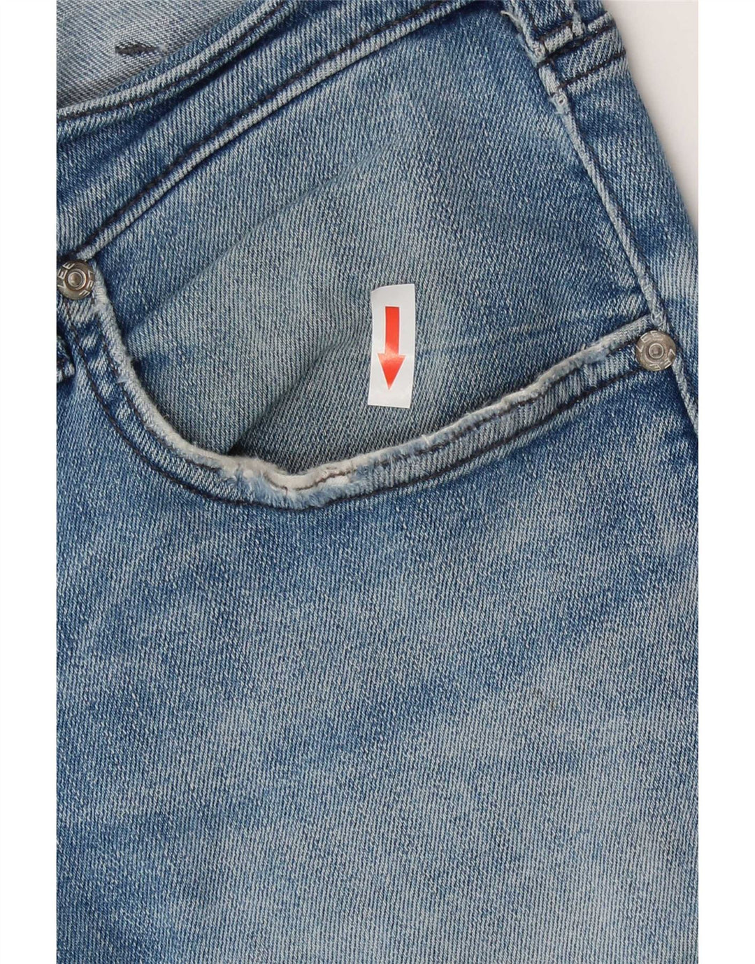 Lee Dame Luke Distressed Slim Jeans W36 L32 Blå Bomuld