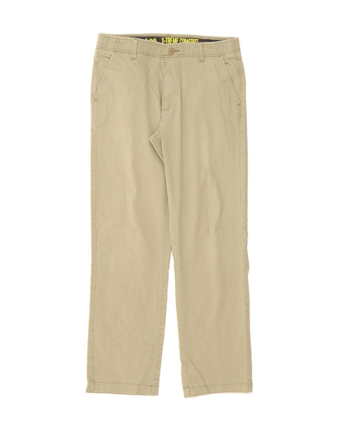 LEE Mens Straight Chino Trousers W32 L32 Beige Cotton Vintage Lee and Second-Hand Lee from Messina Hembry 