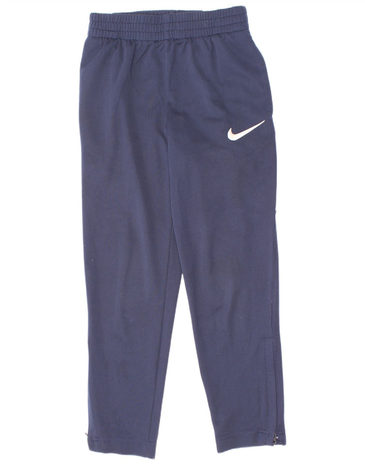 Nike Boys træningsdragt bukser 6-7 år Large Navy Blue Colourblock