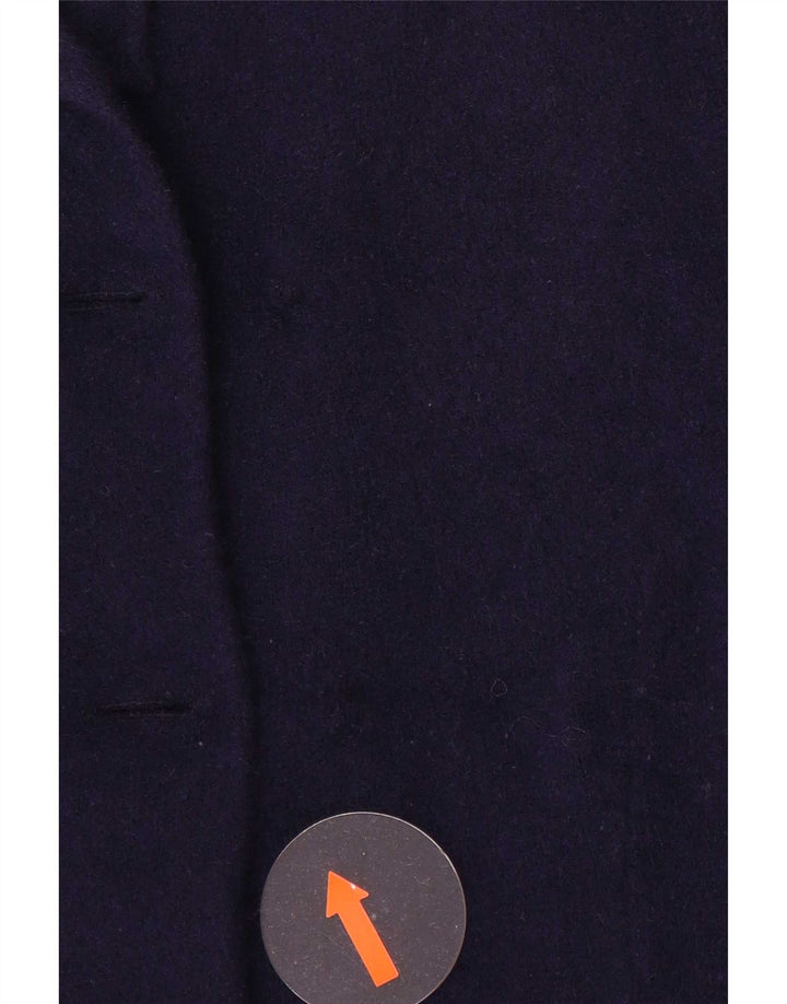 Zara Dame Blazer Jacket UK 14 Medium Navy Blue Wool