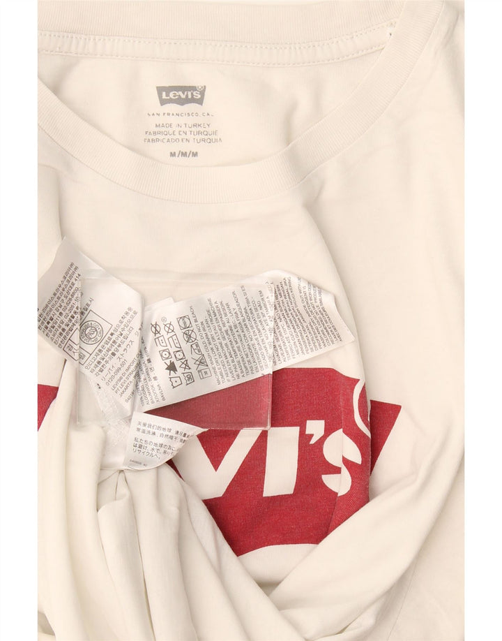 Levi's Herre grafisk T-shirt top mellem hvid bomuld