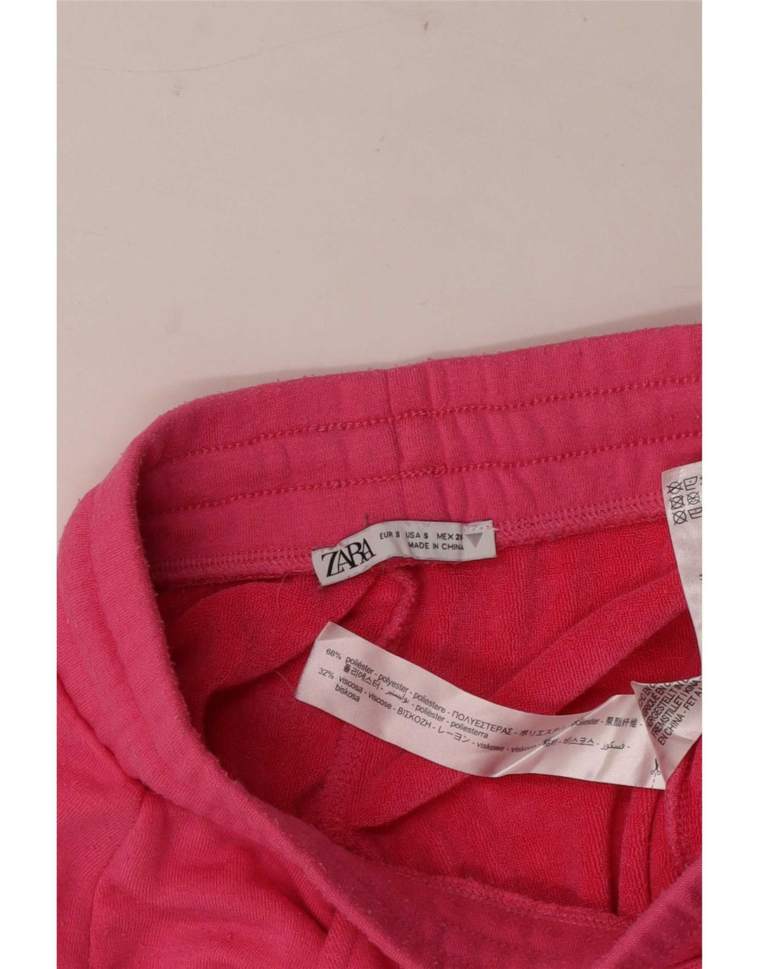 Zara Sportsshorts til kvinder UK 8 Small Pink Polyester