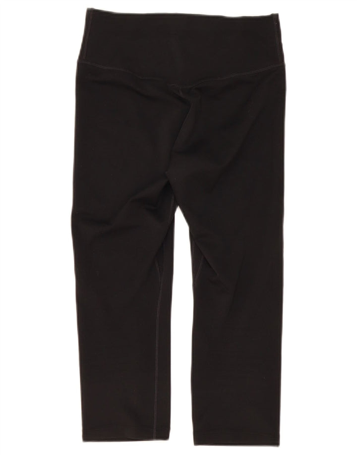 Nike Dame Dri Fit Capri Leggings UK 6 XS Sort Polyester