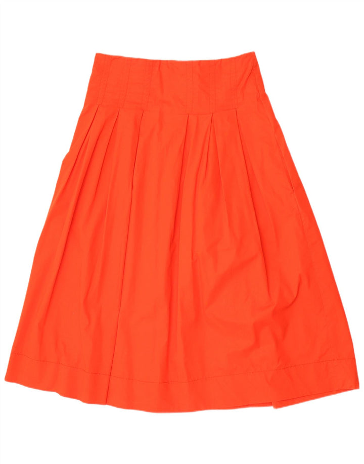 Zara Dame A-Line nederdel Large W30 Orange Bomuld