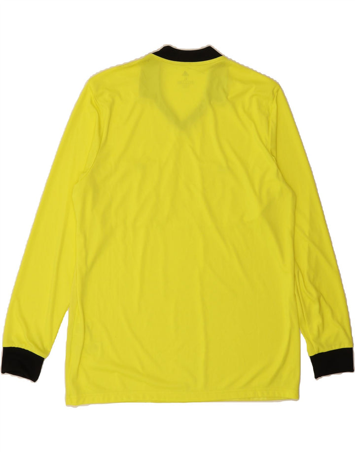 ADIDAS Mens Climalite Top Long Sleeve XL Yellow Polyester Vintage Adidas and Second-Hand Adidas from Messina Hembry 