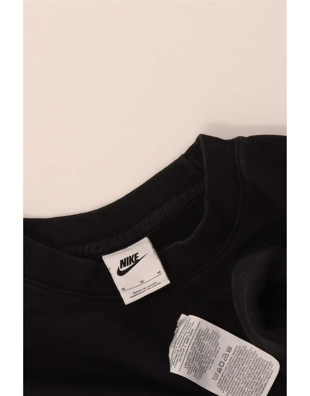 Nike Herre sweatshirt Jumper Medium Sort Bomuld