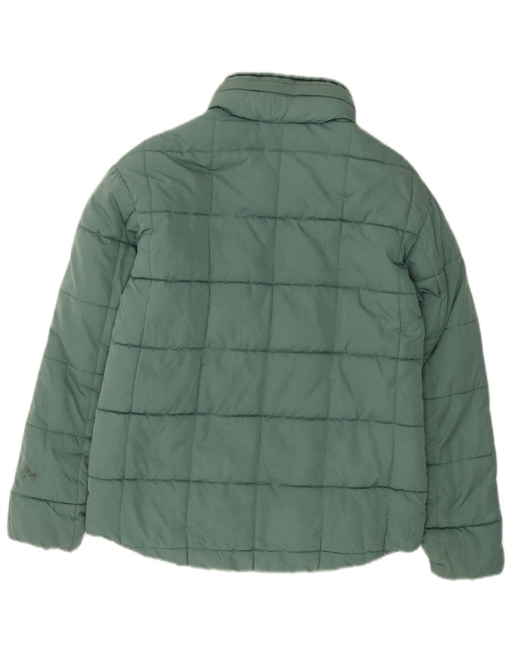 FAT FACE Dame Oversized polstret jakke UK 6 XS Grøn polyester