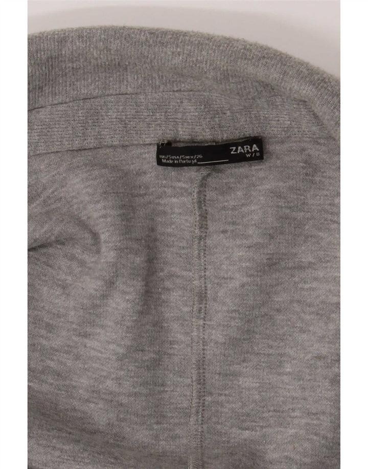 Zara Womens Open Overcoat UK 10 Small Grå