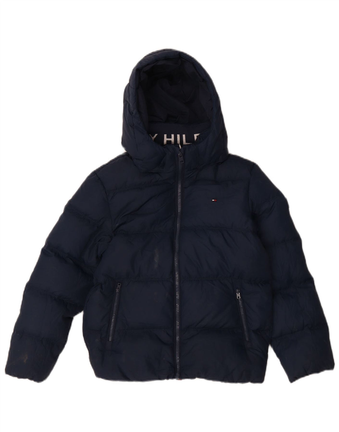 Tommy Hilfiger drenge hættepolstret jakke 9-10 år marineblå polyester