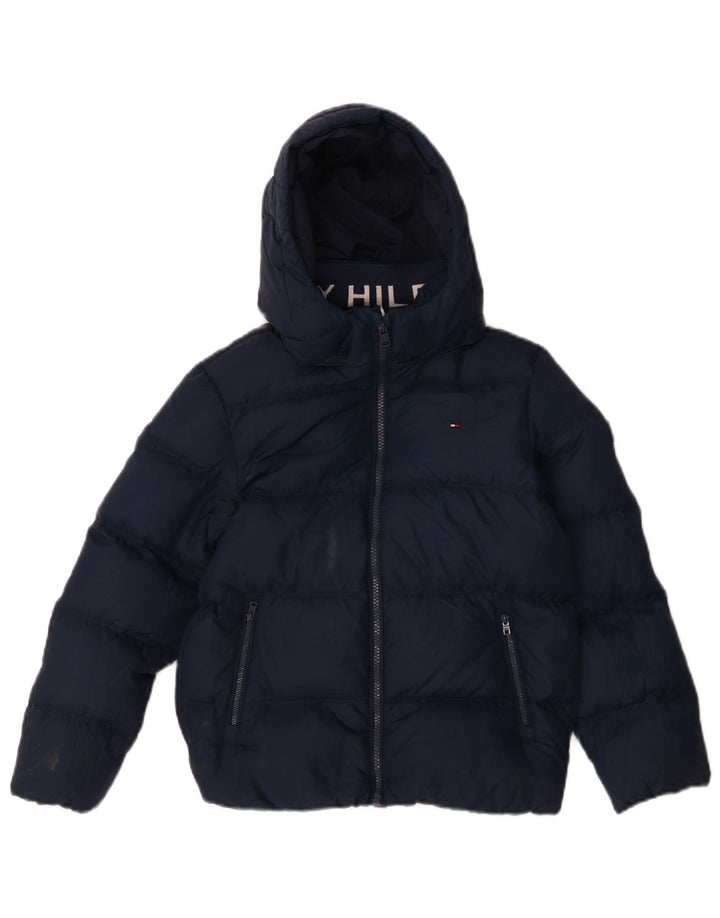 Tommy Hilfiger drenge hættepolstret jakke 9-10 år marineblå polyester