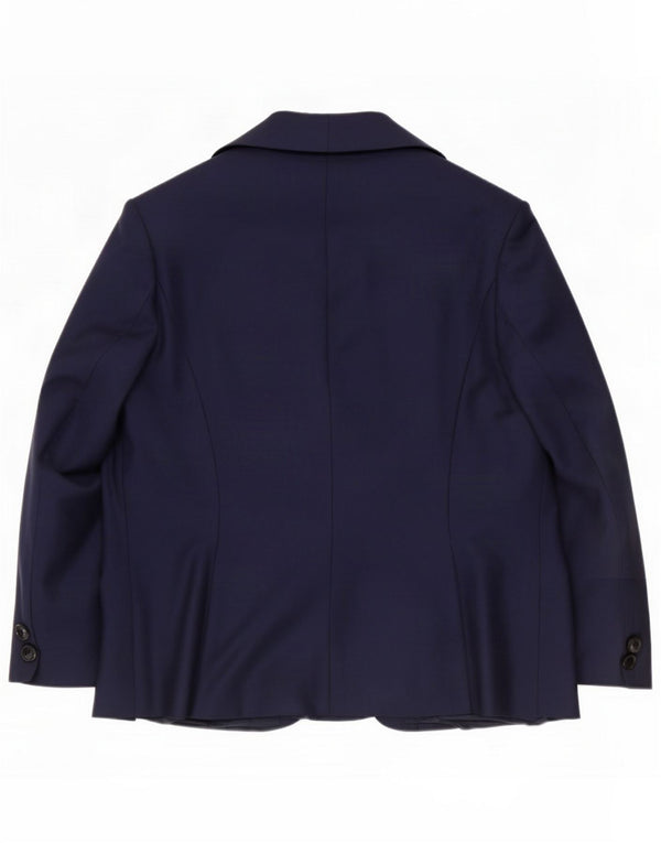 Ermenegildo Zegna Dame 2-knaps blazerjakke UK 14 Medium Navy Blue