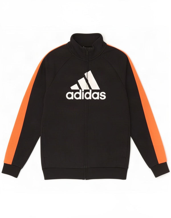Adidas drenge grafisk træningsdragt topjakke 11-12 år Sort Colourblock