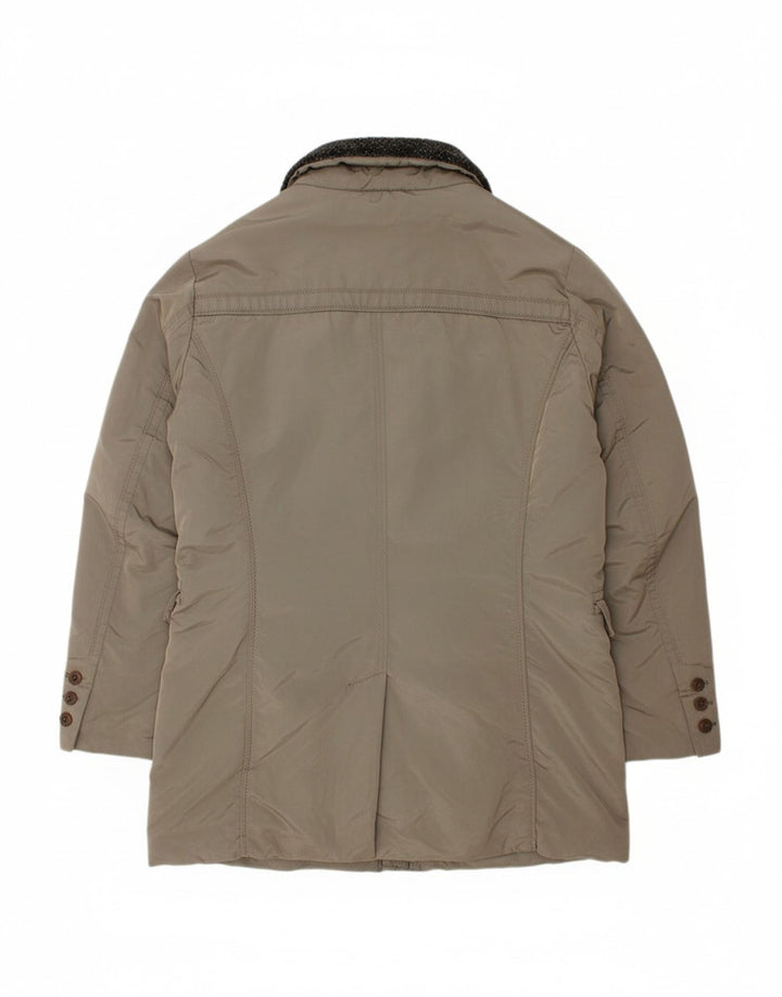 PEUTEREY Mens Padded Coat IT 50 Large Grey Polyamide