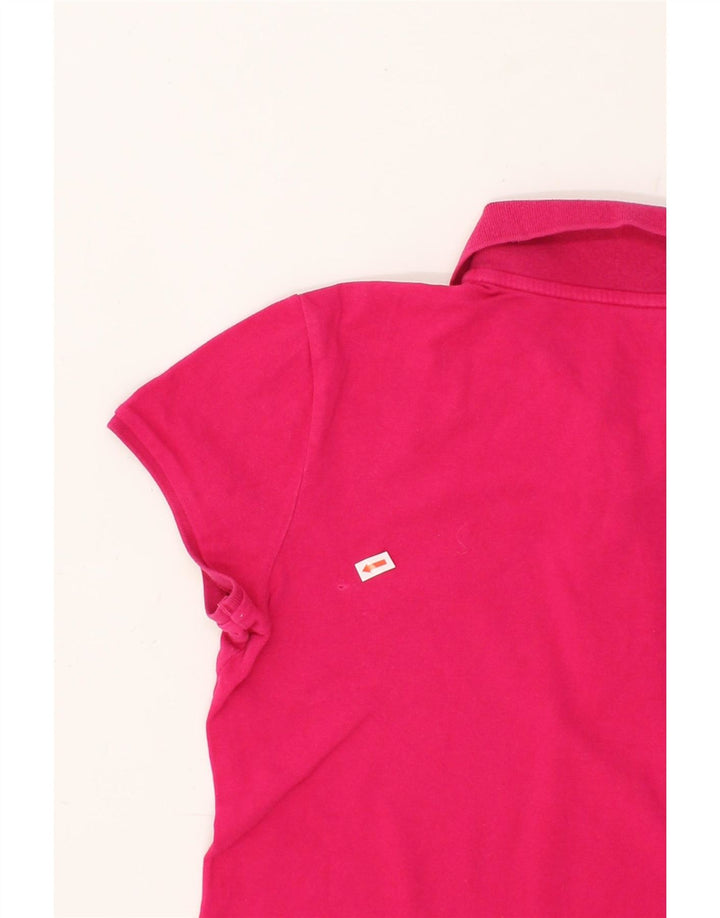 ADIDAS Womens Polo Shirt UK 12 Medium Pink Vintage Adidas and Second-Hand Adidas from Messina Hembry 