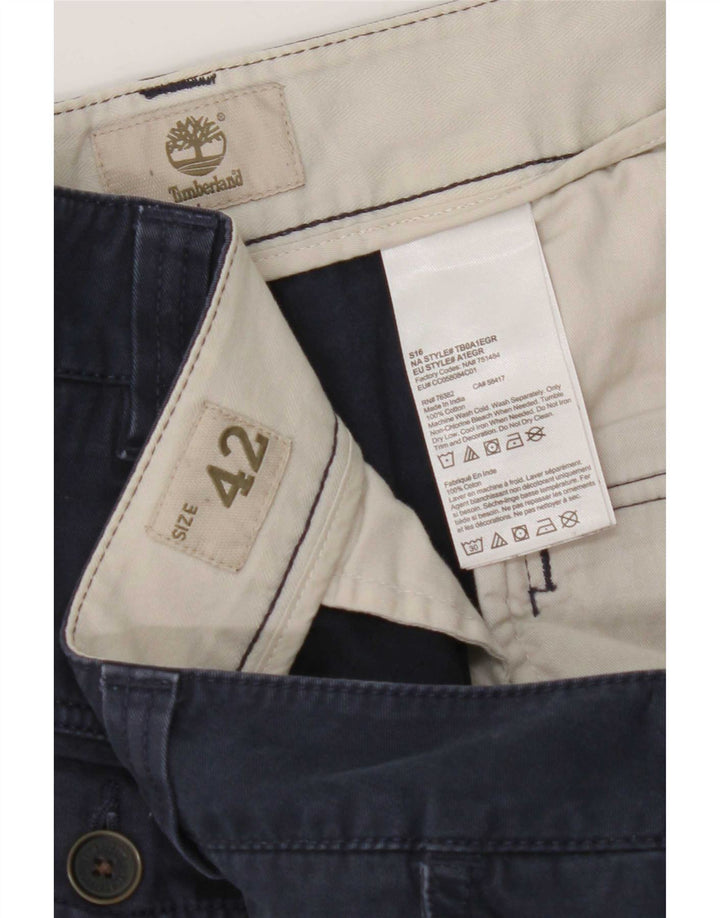 Timberland Herre Cargo Shorts W42 2XL Marineblå Bomuld