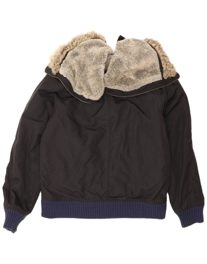 Woolrich Herre Hooded Windbreaker Jacket UK 40 Large Black