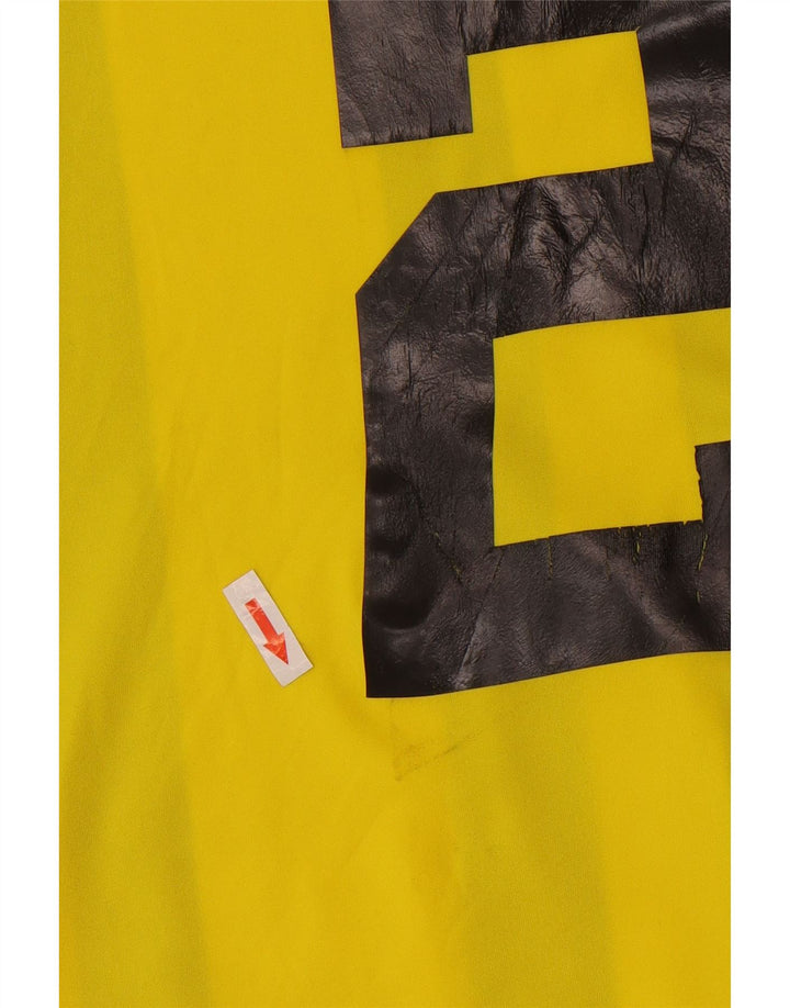 Adidas Herre Aeroready Grafisk T-Shirt Top Medium Gul Stribet Polyester