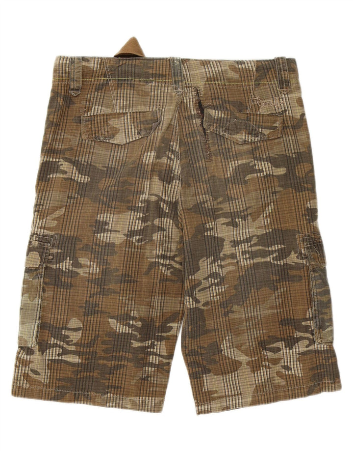 O'NEILL Mens Cargo Shorts W29 Small Khaki Camouflage Cotton