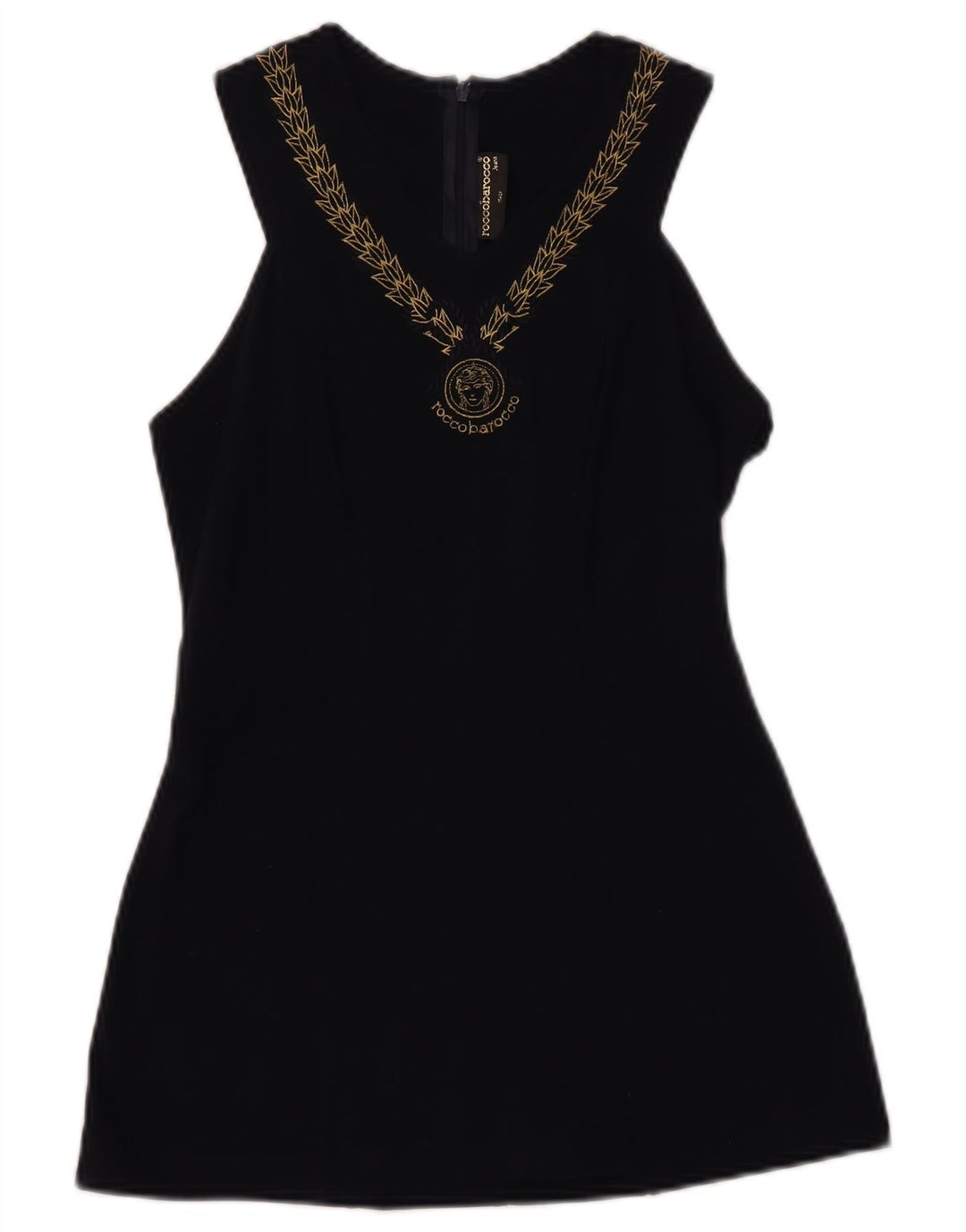 ROCCOBAROCCO Dame ærmeløs bluse Top IT 44 Medium Navy Blue Floral