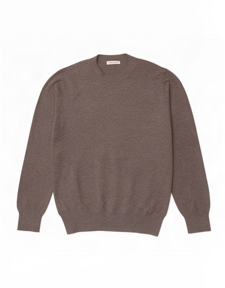 Zara Herre Crew Neck Jumper Sweater Medium Grå Akryl