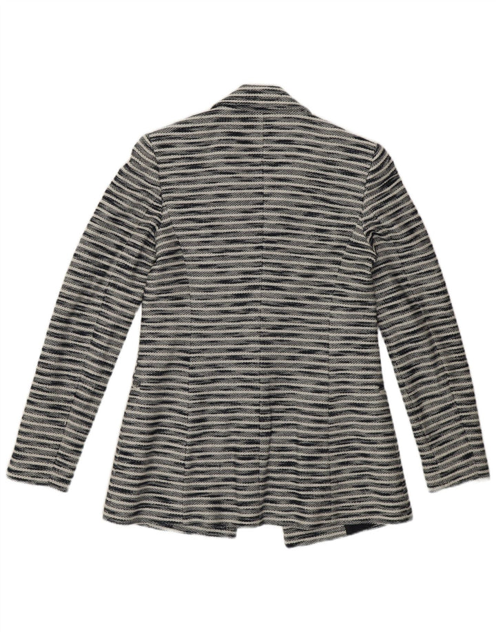 Massimo Dutti Dame Blazer Jakke EU 34 2XS Marineblå Flecked Bomuld