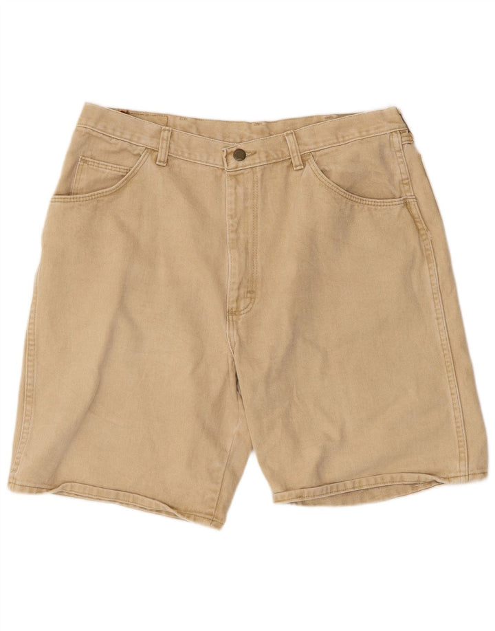 WRANGLER Denimshorts til mænd W38 XL Beige Bomuld