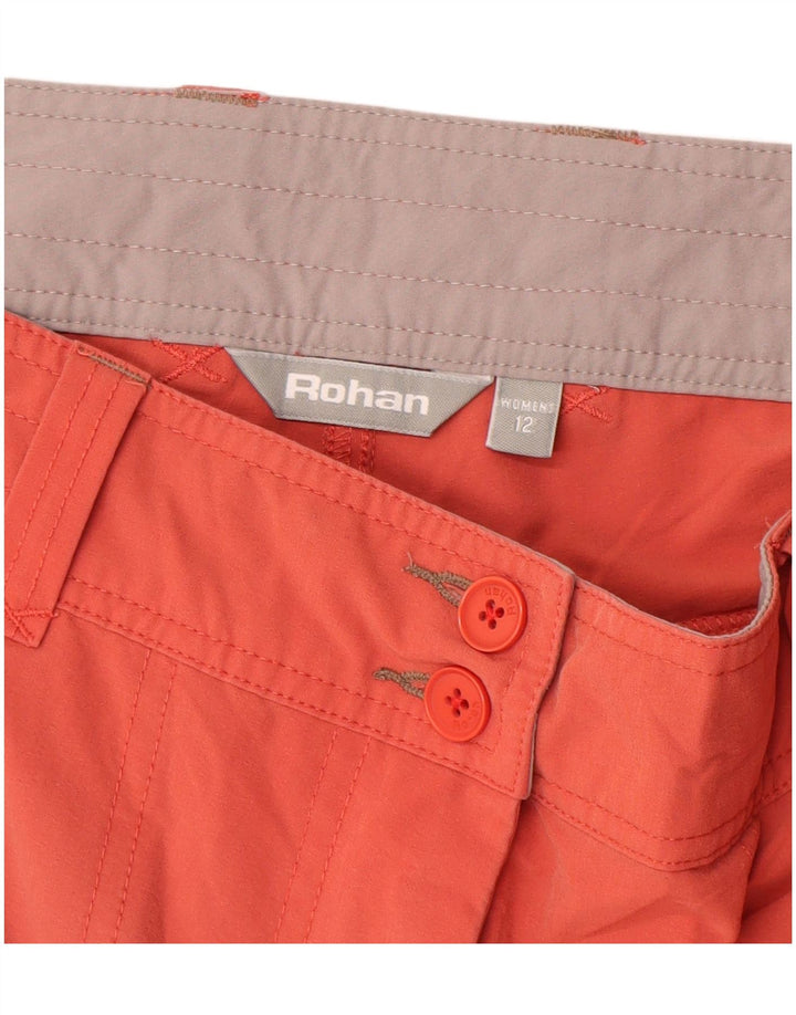 ROHAN Chino Shorts til kvinder UK 12 Medium W32 Orange Polyamid