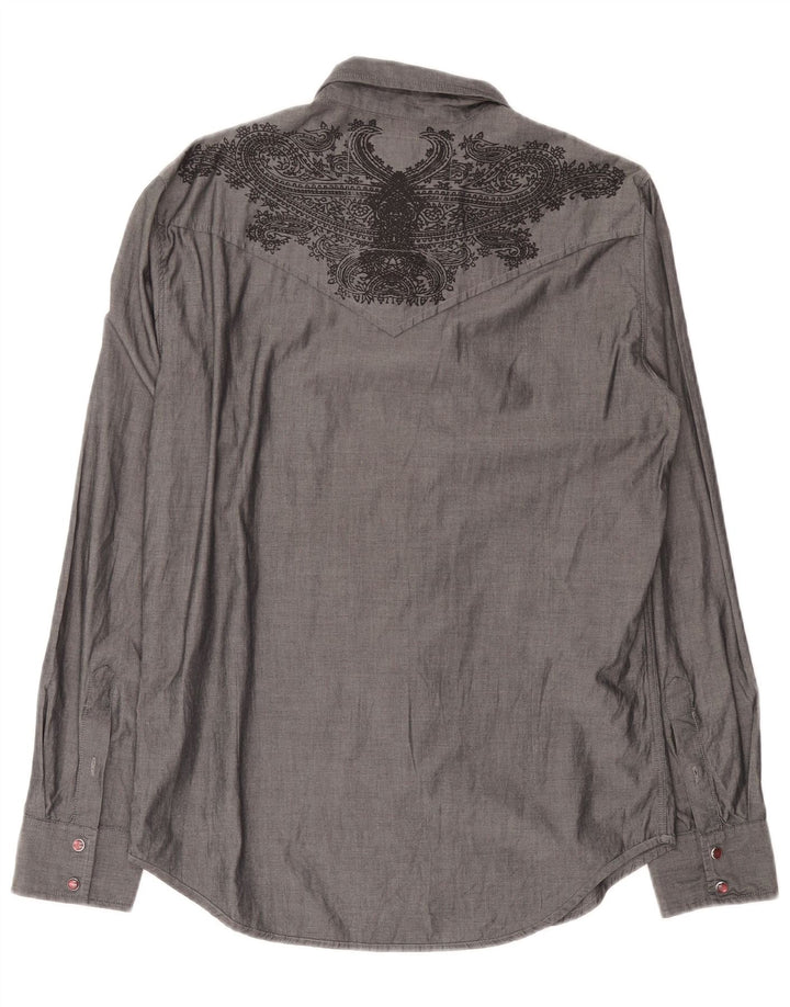GUESS Herreskjorte Medium Grey Paisley Cotton