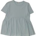 Zara Dame Bluse Top UK 12 Medium Blue Bomuld