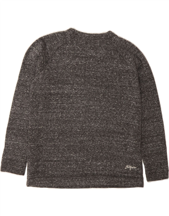 FAT FACE Womens Top Long Sleeve UK 10 Small Grey Flecked Vintage Fat Face and Second-Hand Fat Face from Messina Hembry 