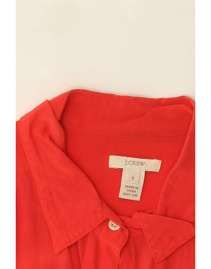J. Crew Dameskjorte US 6 Medium Rød Silke