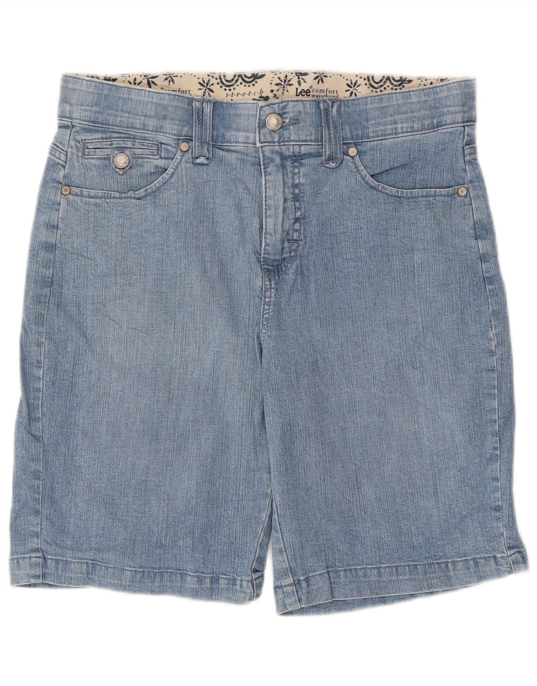 LEE Dame denim Shorts US 10 Large W32 Blue Cotton